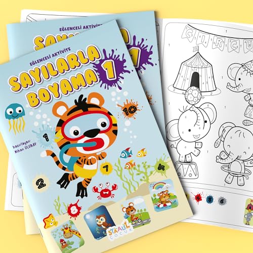 Kodlamalı Eğlenceli Aktivite - Sayılarla Boyama Kitabı 1