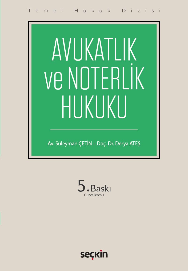 Avukatlık ve Noterlik Hukuku (THD)