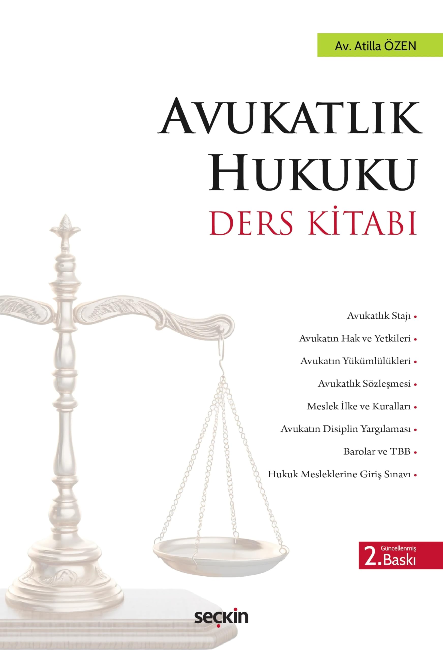 Avukatlık Hukuku Ders Kitabı 2. Baskı