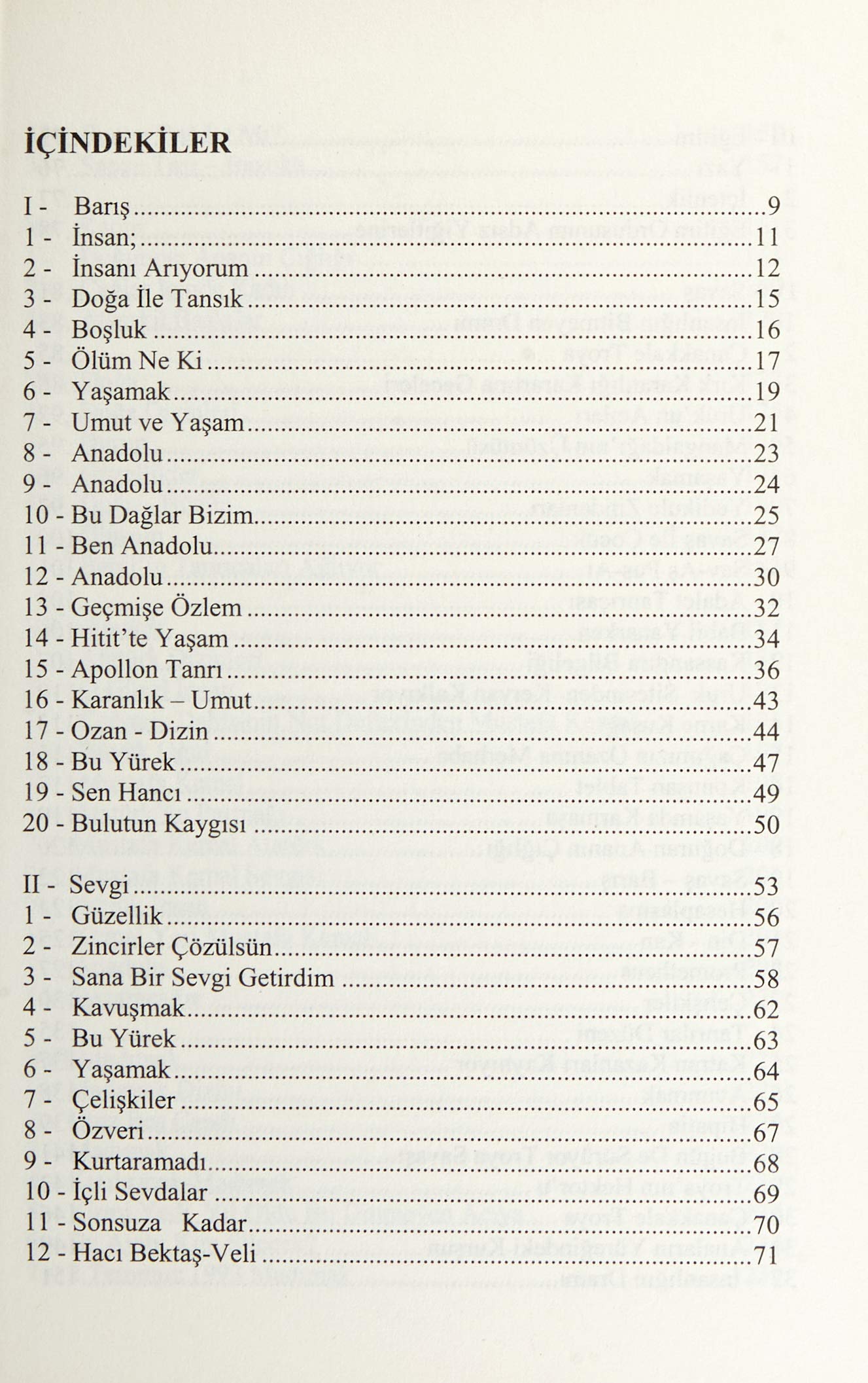 Kırık Tabletler Anadoludan Türdeş Dizinler