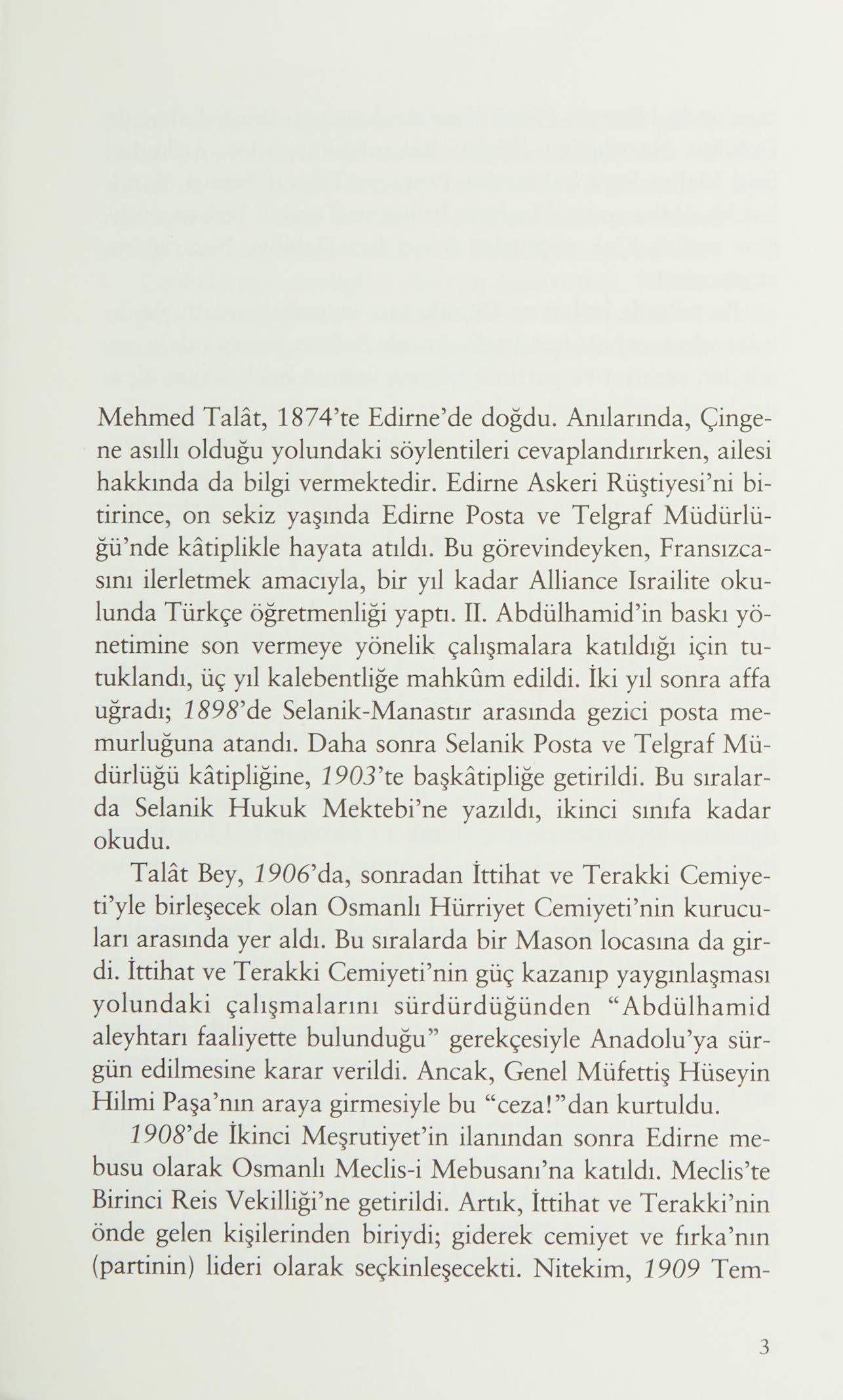 Talat Paşa’nın Anıları