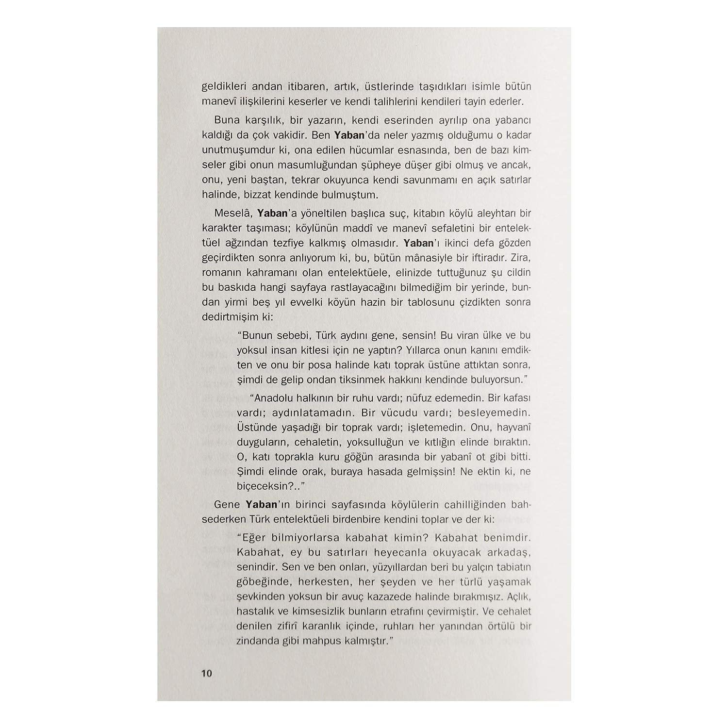 Yaban: Bütün Eserleri 1