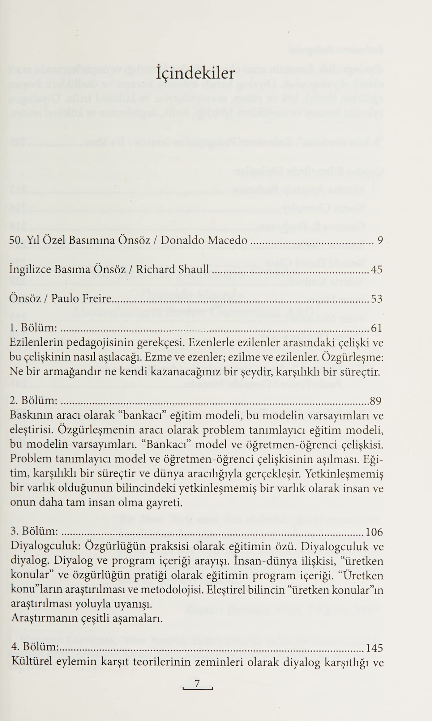 Ezilenlerin Pedagojisi: Genişletilmiş 50. Yıl Özel Basımı Ek Önsöz ve Söyleşilerle