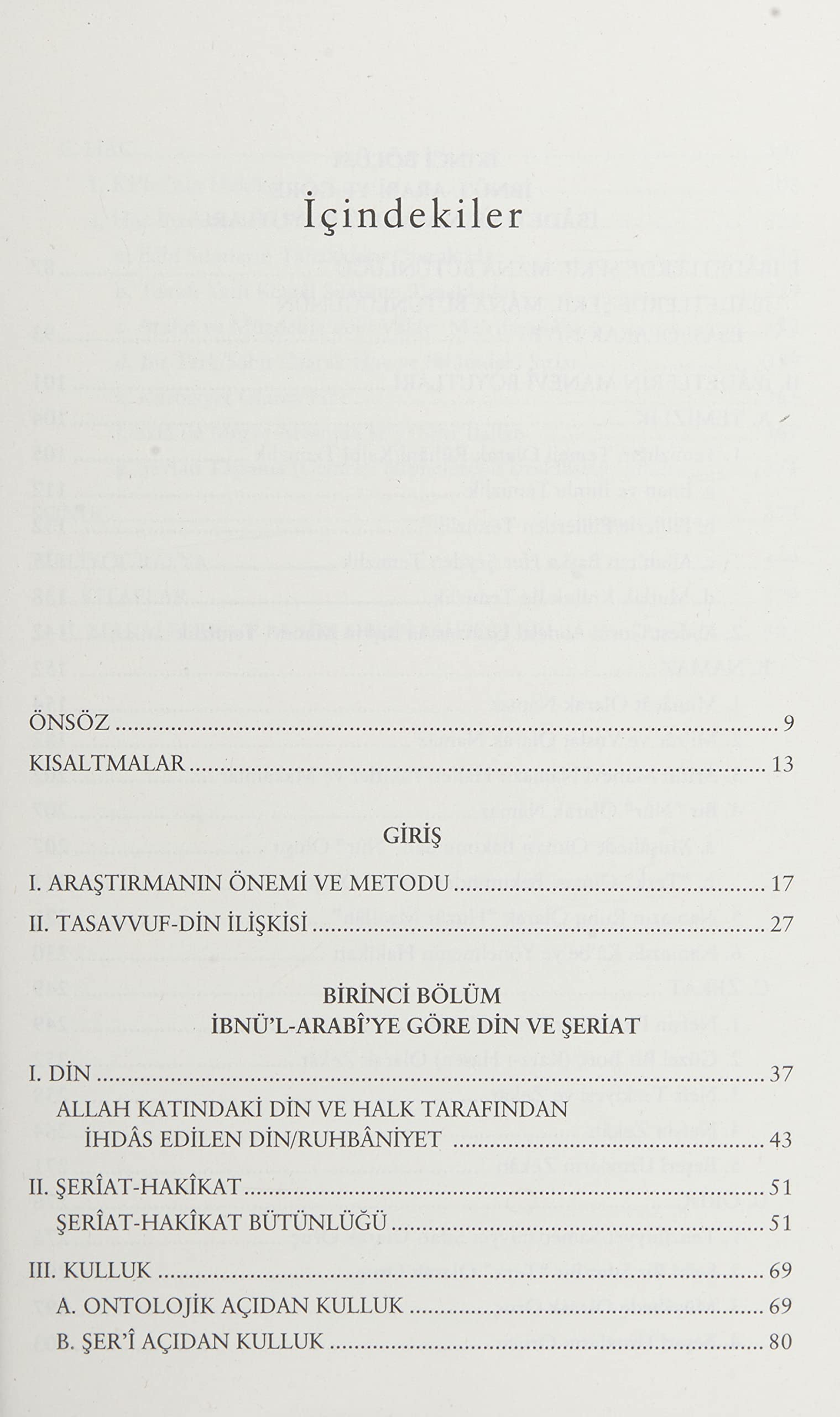 İBN ARABİYE GÖRE İBADETLERİN MANEVİ YORUMLA.
