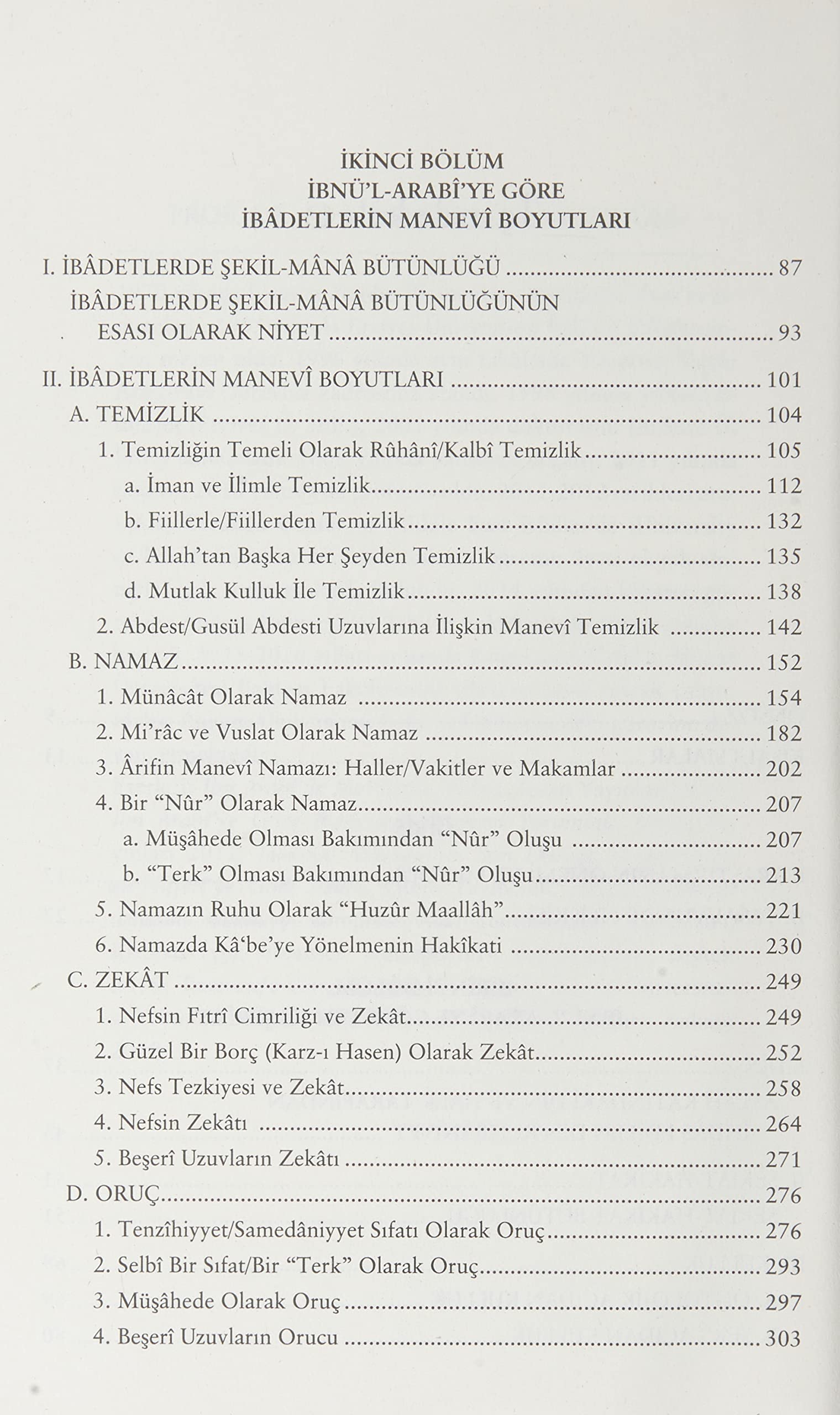 İBN ARABİYE GÖRE İBADETLERİN MANEVİ YORUMLA.