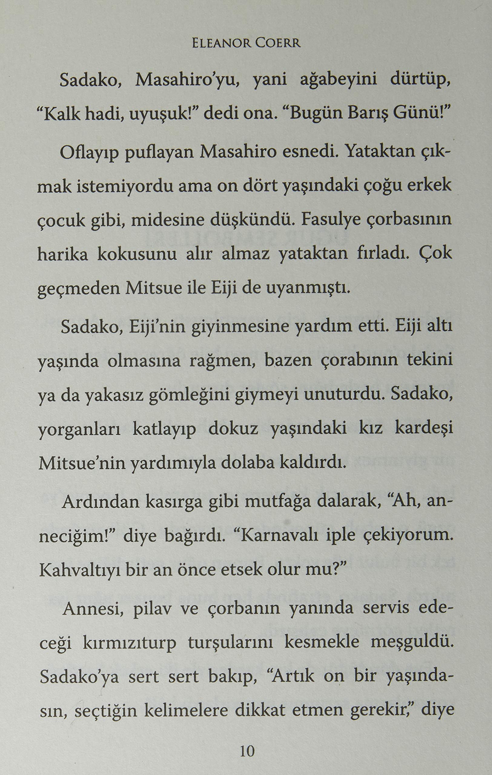 Sadako ve Kağıttan Bin Turna Kuşu