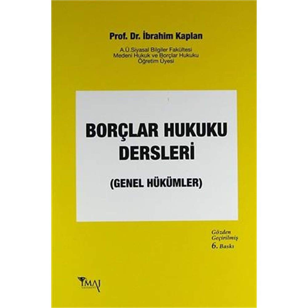 BORÇLAR HUKUKU DERSLERİ GENEL HÜK.