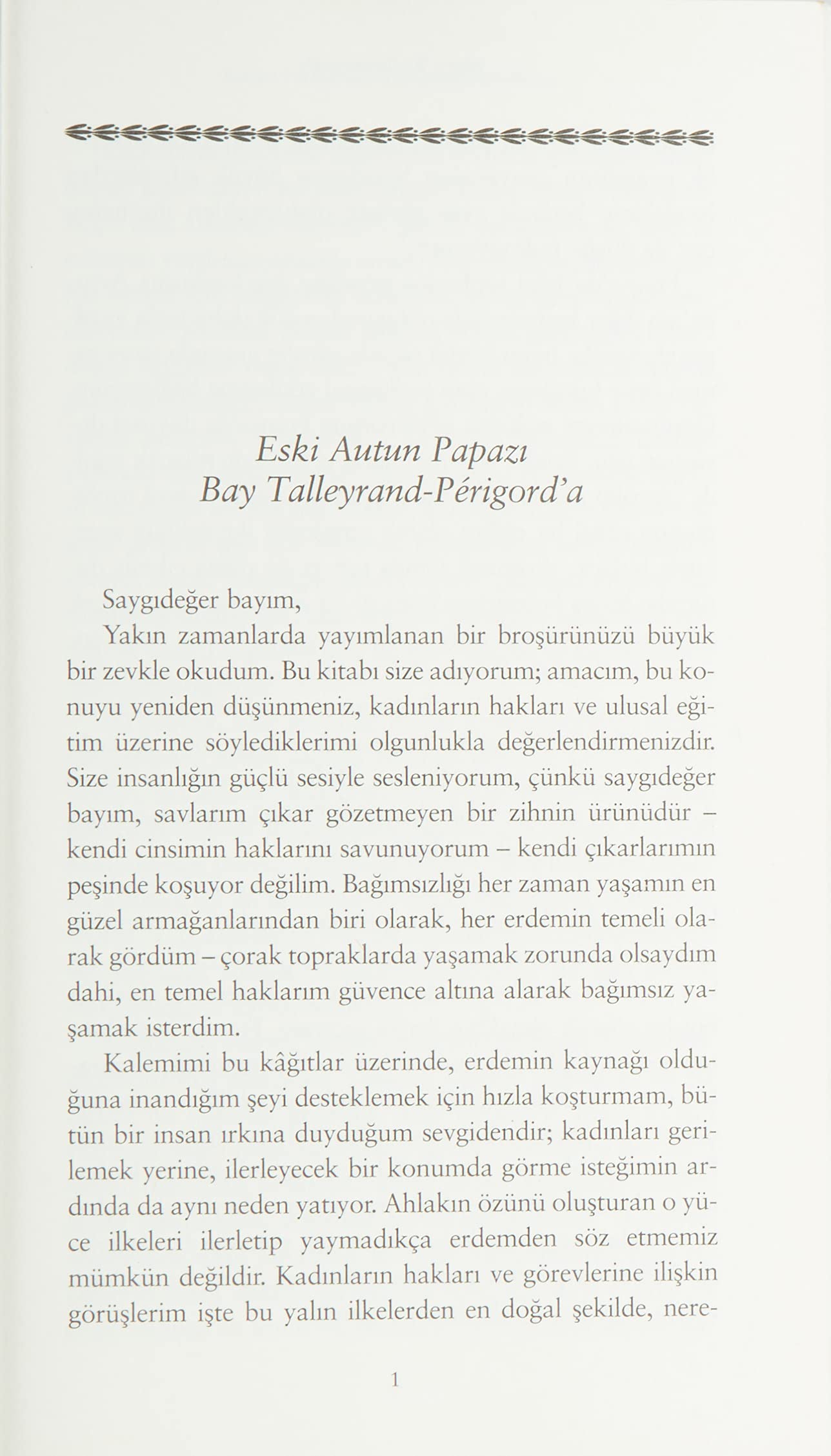 Kadın Haklarının Gerekçelendirilmesi
