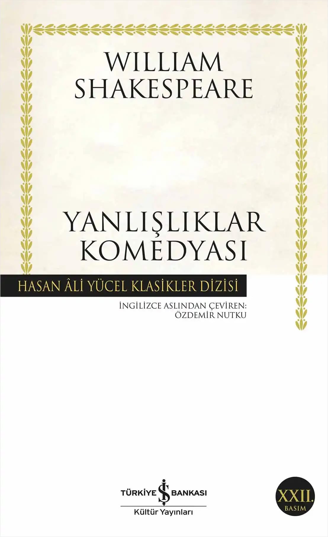 YANLIŞLIKLAR KOMEDYASI CİLTSİZ