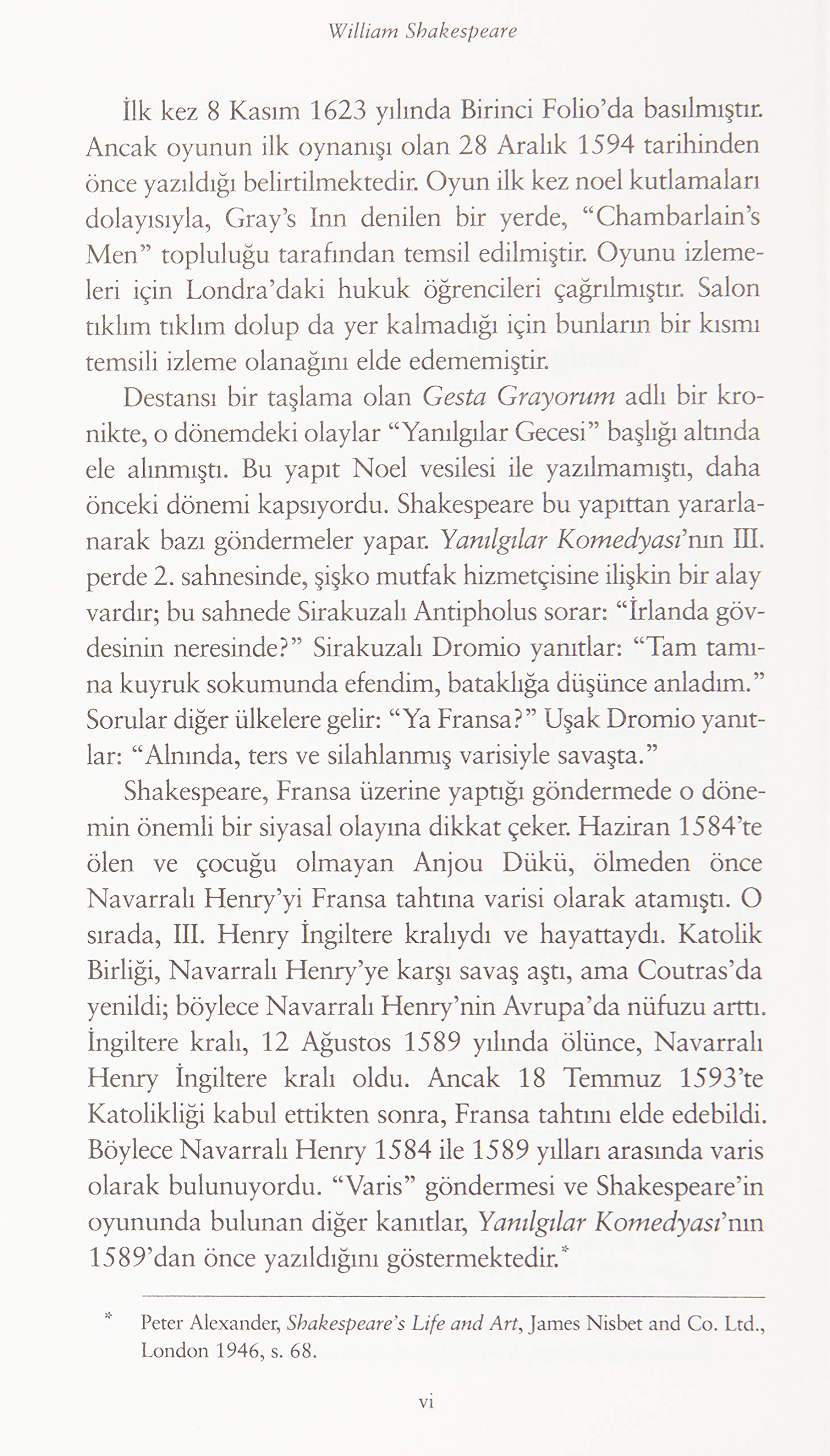 YANLIŞLIKLAR KOMEDYASI CİLTSİZ