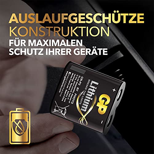 Gp Batteries Gpcr-P2 Cr-P2/Dl223A Boy Lityum Pil, 6 Volt, Tekli Kart