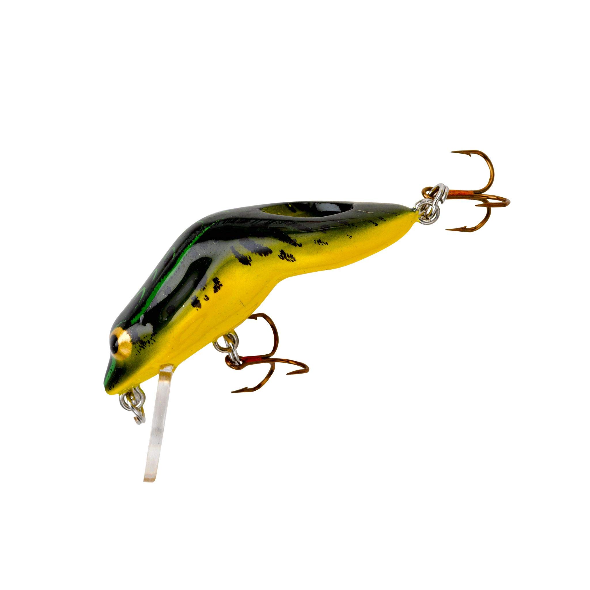 Rebel Lures Wee Frog Ultralight Crankbait Balıkçılık Yemi, Yeşil Bullfrog, Ufacık Küçük Kurbağa (1/8 ons)
