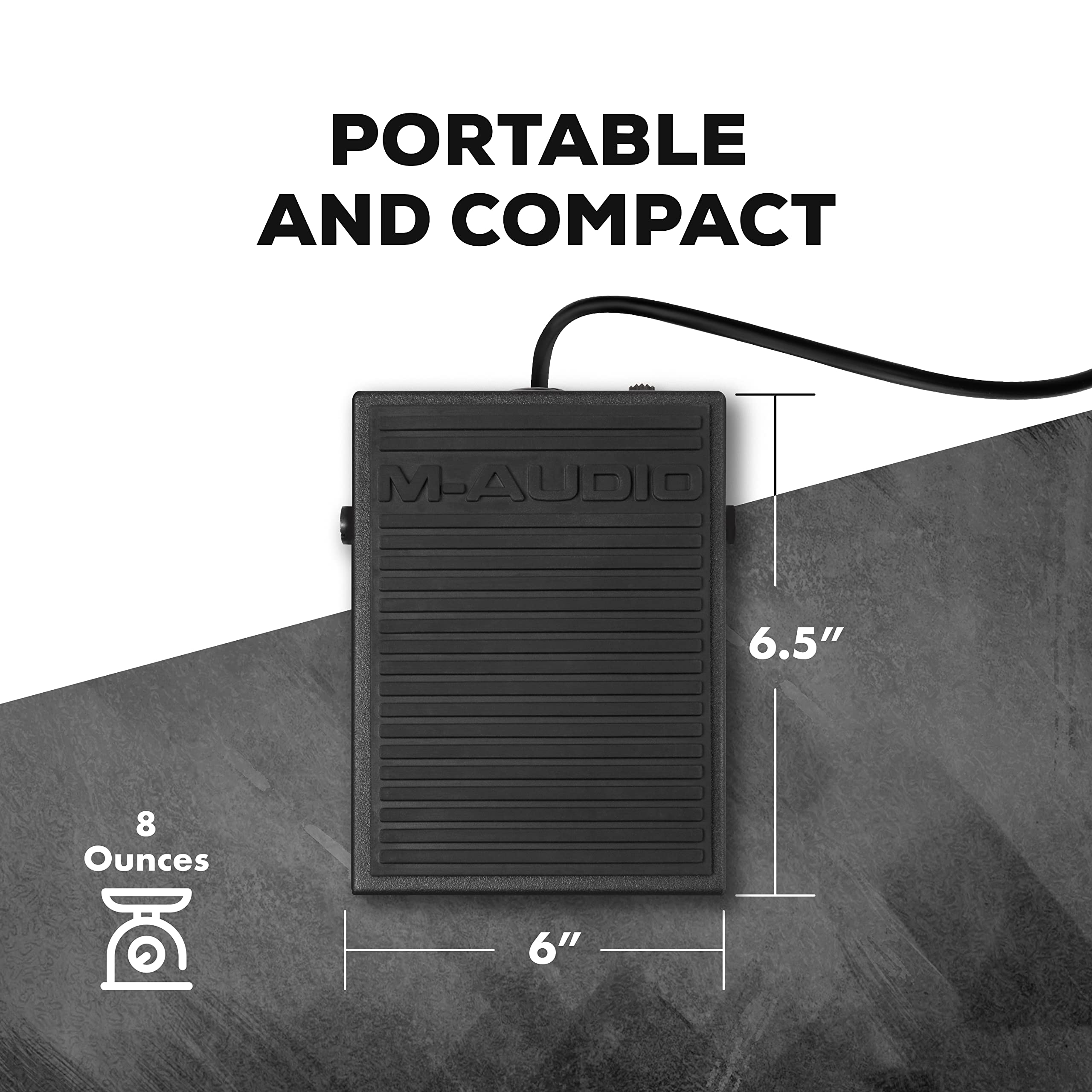 M-AUDIO SP-1 - Evrensel Sustain Pedalı, MIDI Klavyeler, Dijital Piyanolar, Elektrikli Piyanolar ve Daha Fazlası için