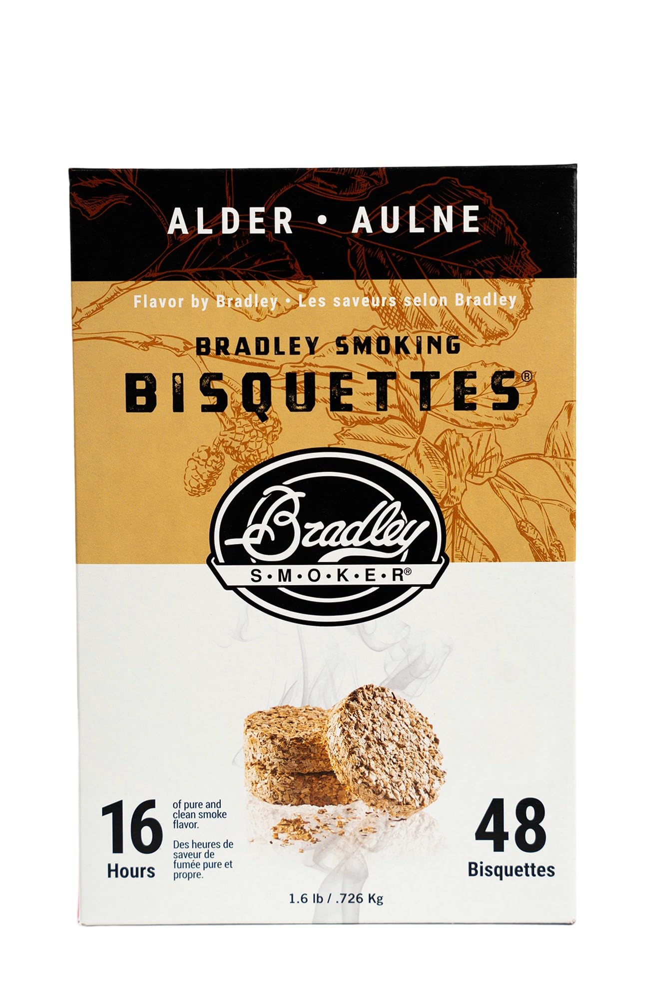 Bradley Smoker Izgara ve Barbekü için Bisketler, Kızılağaç Özel Karışımı, 48'li Paket