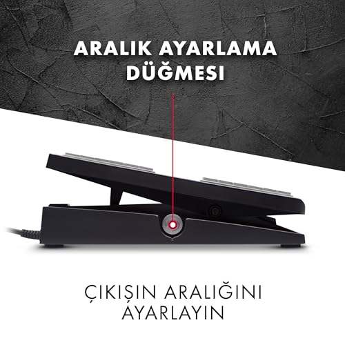 M-AUDIO EX-P - Expression Pedalı, MIDI Klavyeler/Controllers ve Desteklenen Gitar Efekt Pedalları için İfade Pedalı, Siyah