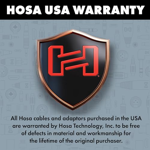 Hosa 3.5 mm TRS (F) - 1/4 inç TRS (M) Kulaklık Adaptör Kablosu, 7.5 m (MHE-325)