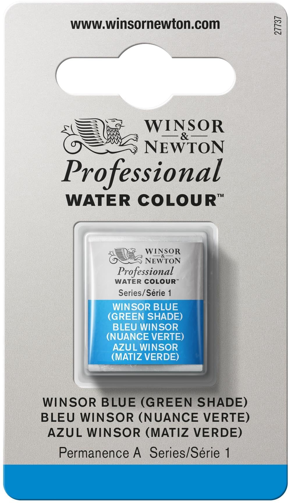 Winsor & Newton Professional Sulu Boya Yarım Tablet Winsor Blue (Green Shade) 707 S.1