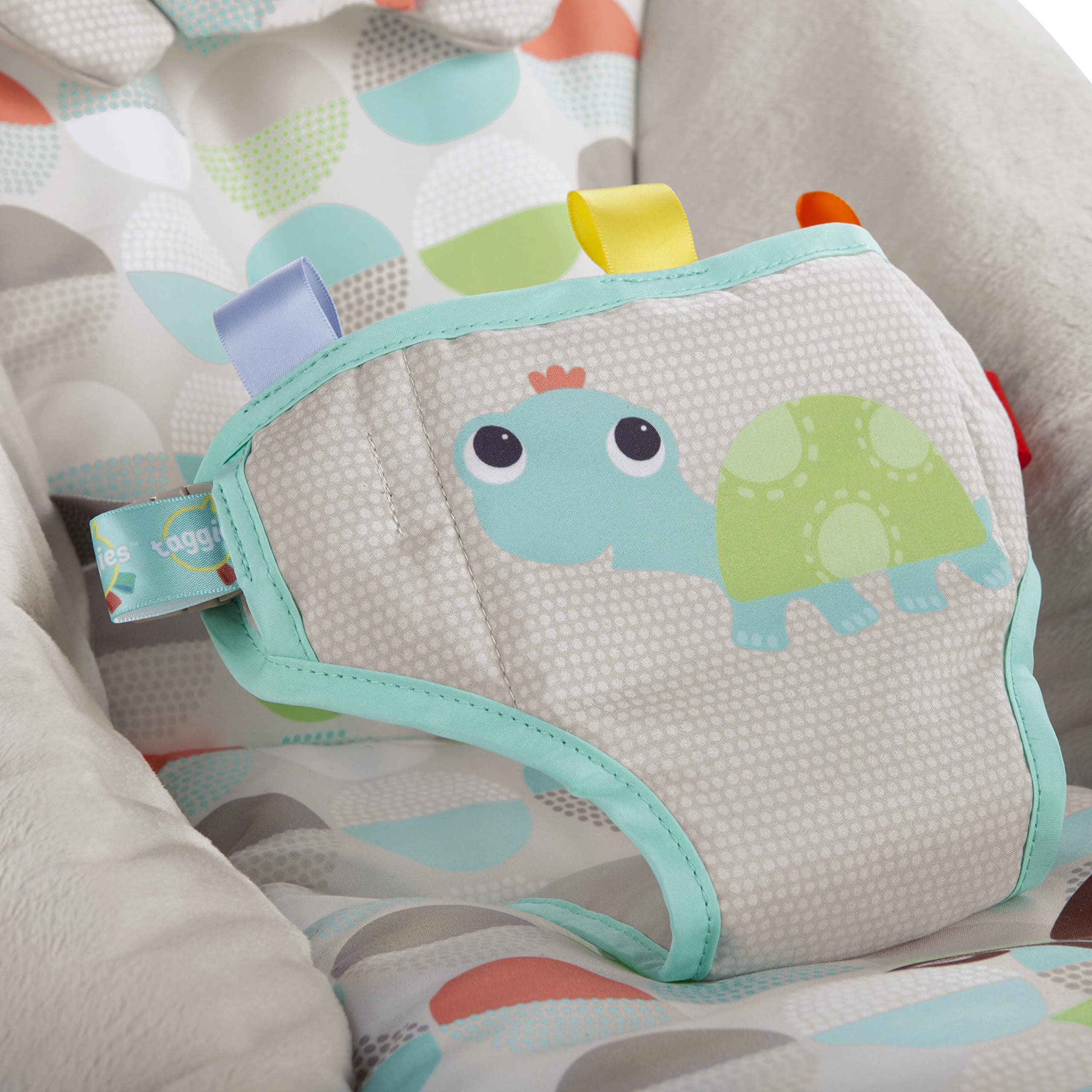 Bright Starts Ana Kucağı Yatıştırıcı Titreşimler Bebek Koltuğu, Çıkarılabilir Oyuncak Barı, 0-6 Ay, 9 kg'a Kadar (Mutlu Safari)