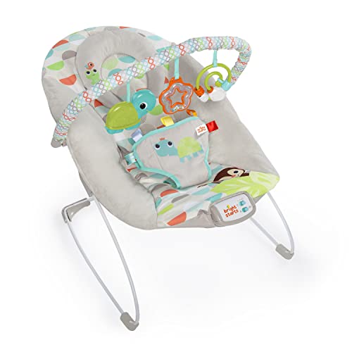 Bright Starts Ana Kucağı Yatıştırıcı Titreşimler Bebek Koltuğu, Çıkarılabilir Oyuncak Barı, 0-6 Ay, 9 kg'a Kadar (Mutlu Safari)