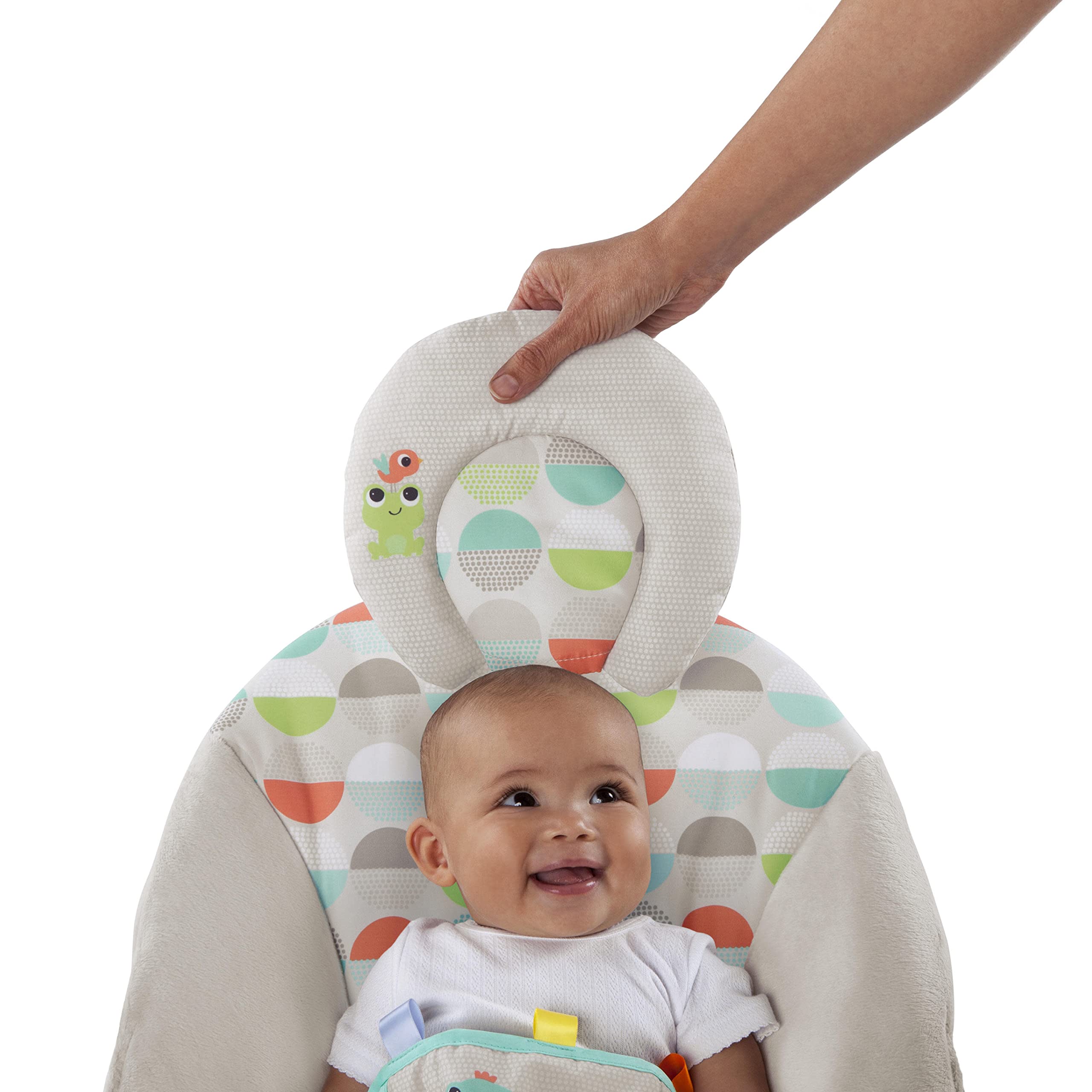 Bright Starts Ana Kucağı Yatıştırıcı Titreşimler Bebek Koltuğu, Çıkarılabilir Oyuncak Barı, 0-6 Ay, 9 kg'a Kadar (Mutlu Safari)