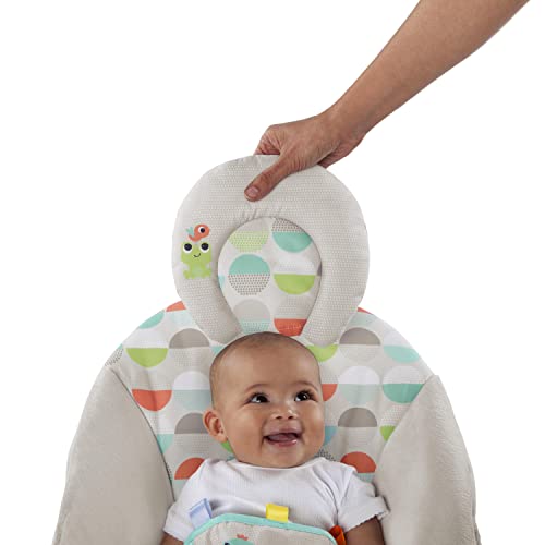 Bright Starts Ana Kucağı Yatıştırıcı Titreşimler Bebek Koltuğu, Çıkarılabilir Oyuncak Barı, 0-6 Ay, 9 kg'a Kadar (Mutlu Safari)