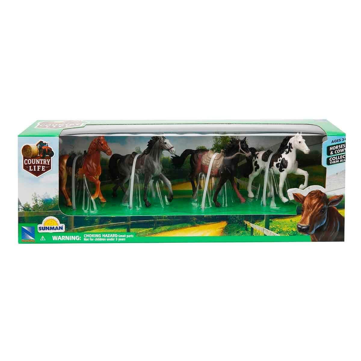 New-Ray NRY-New Ray Country Çiftlik Hayvanları 4lü/5li/6lı Çiftlik Seti