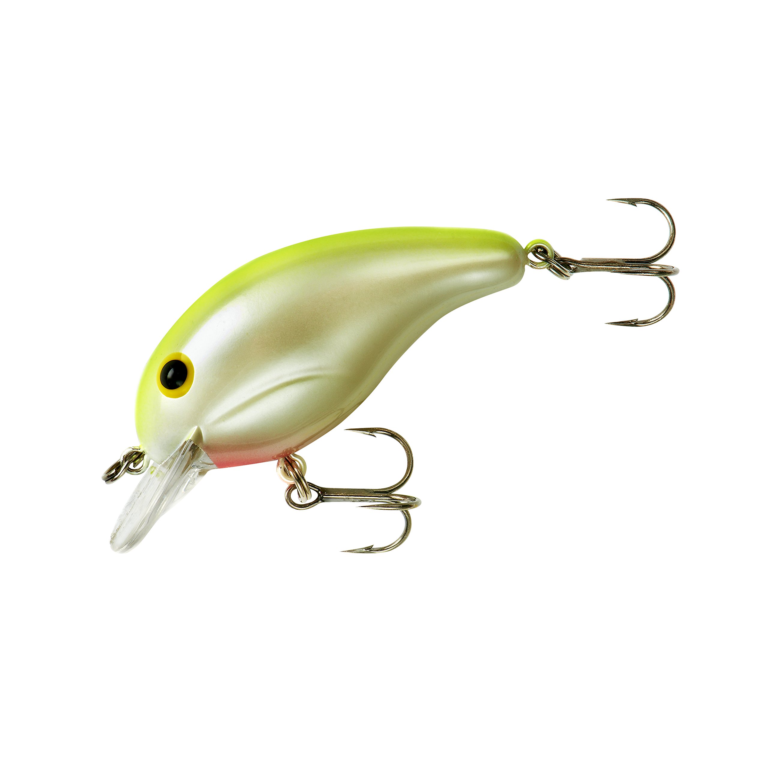 Bandit Lures Seri 100 Crankbait Bas Balıkçılık Yemleri, 1,5 m Derine Dalış, 5 cm, 7g, İnci Chartreuse Geri, (BDT115)