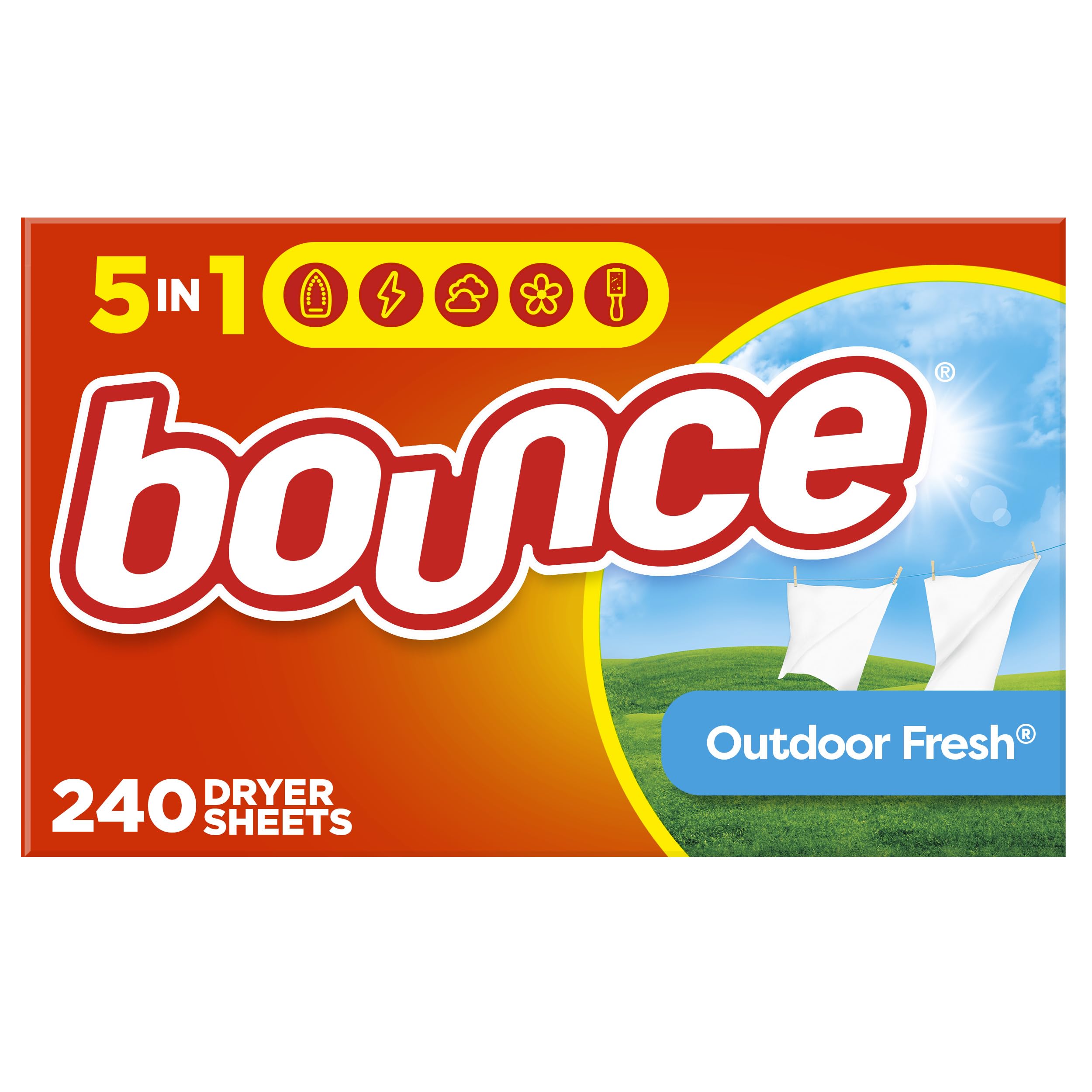 Bounce -"Bounce (açık hava taze) çarşaflar, 240 sayım - trocknertücher 240 tã¼cher aus usa"