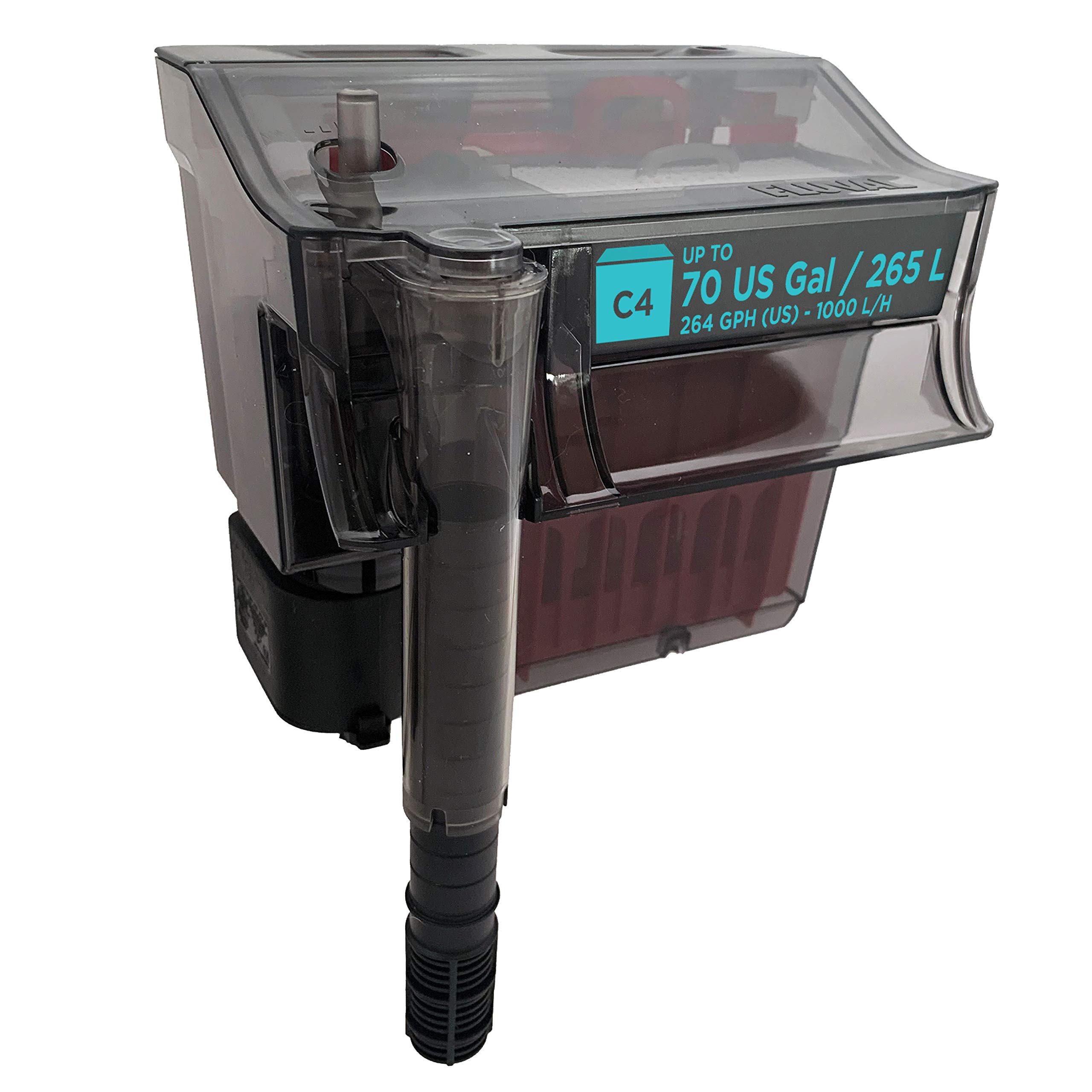 Fluval C4 Güç Filtresi, Akvaryumlar için Balık Tankı Filtresi 70 Gal.