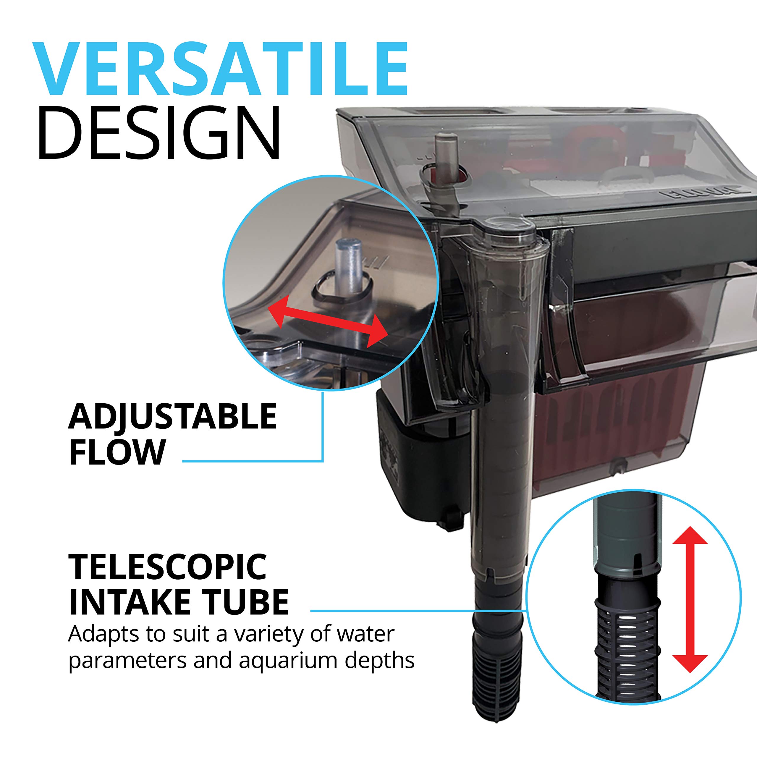 Fluval C4 Güç Filtresi, Akvaryumlar için Balık Tankı Filtresi 70 Gal.