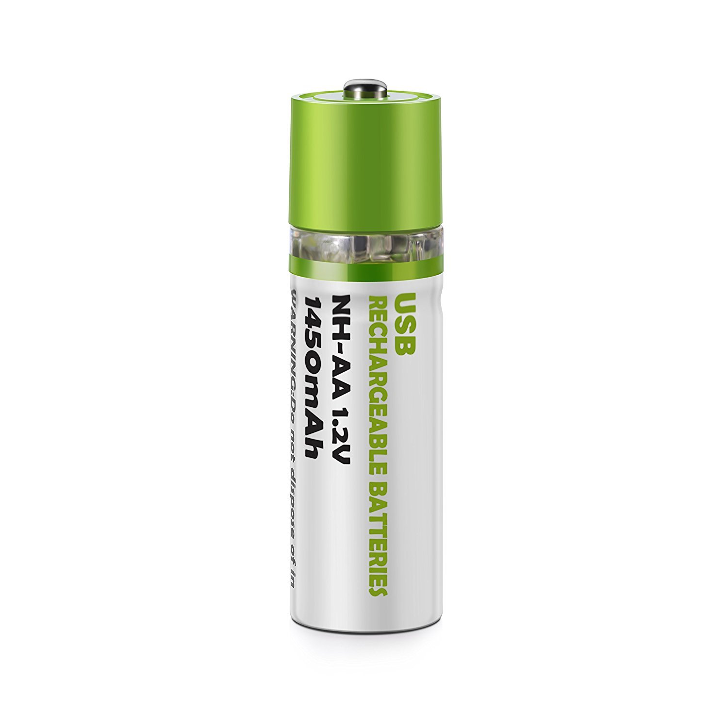 BUFFER® USB Şarjlı 1450mAh AA 1.2V Lityum Kalem Pil – 2’li Set, Tekrar Şarj Edilebilir Uzun Ömürlü Dönüştürülebilir Batarya