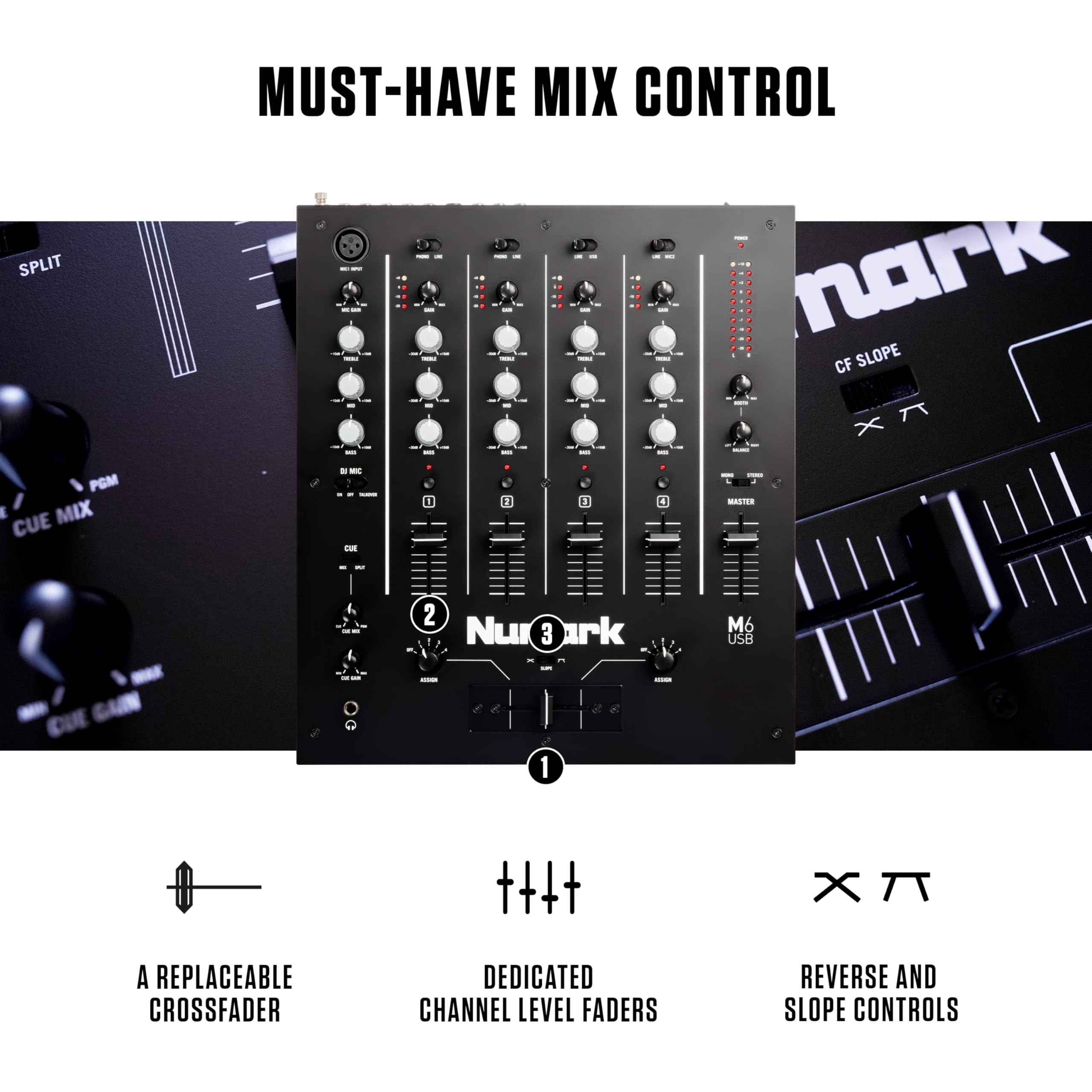 Numark M6 USB DJ Mikseri