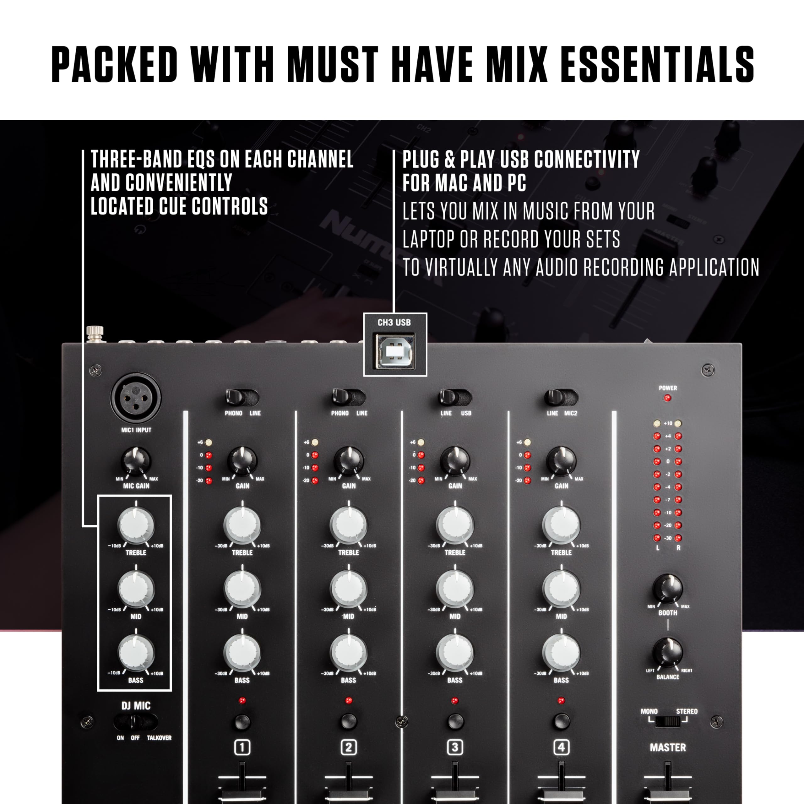 Numark M6 USB DJ Mikseri