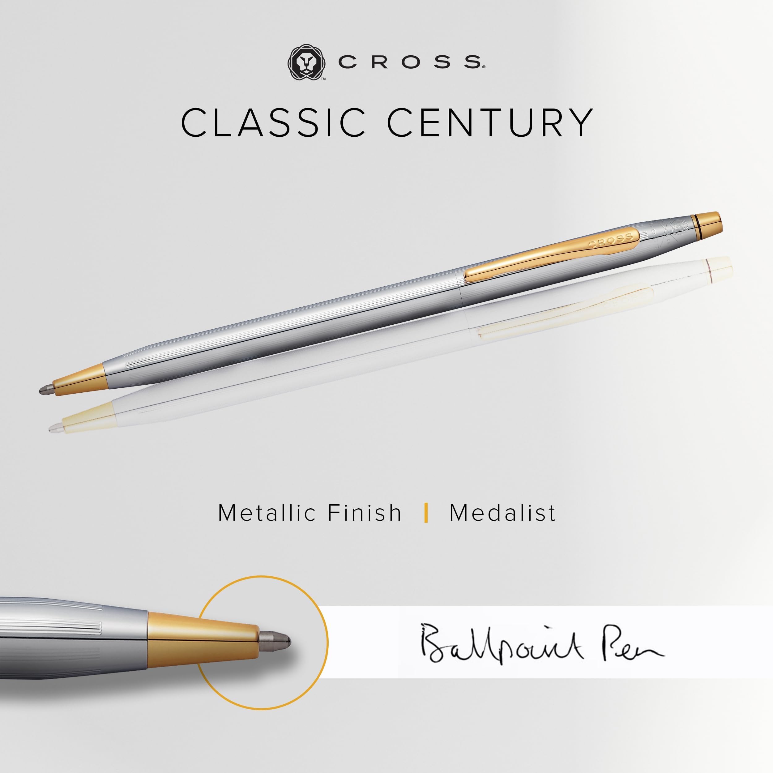 Cross Classic Century Tükenmez Kalem Madalist (Döndürme Mekanizması, 23 Ayar Altın Kaplama Kaplamalı