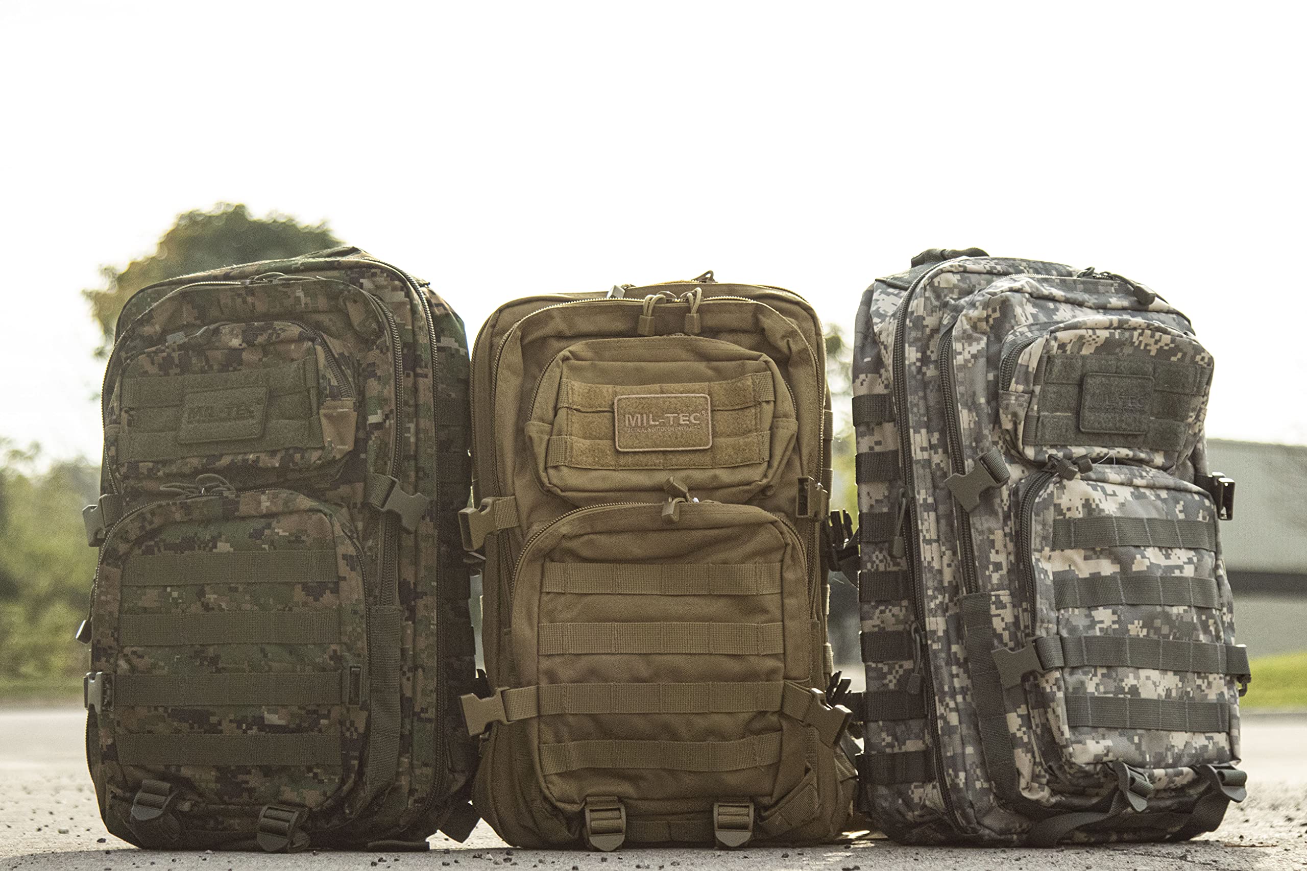 Mil-Tec US Assault Pack lg at-digital, At-Digital, L, Ordu, su geçirmez