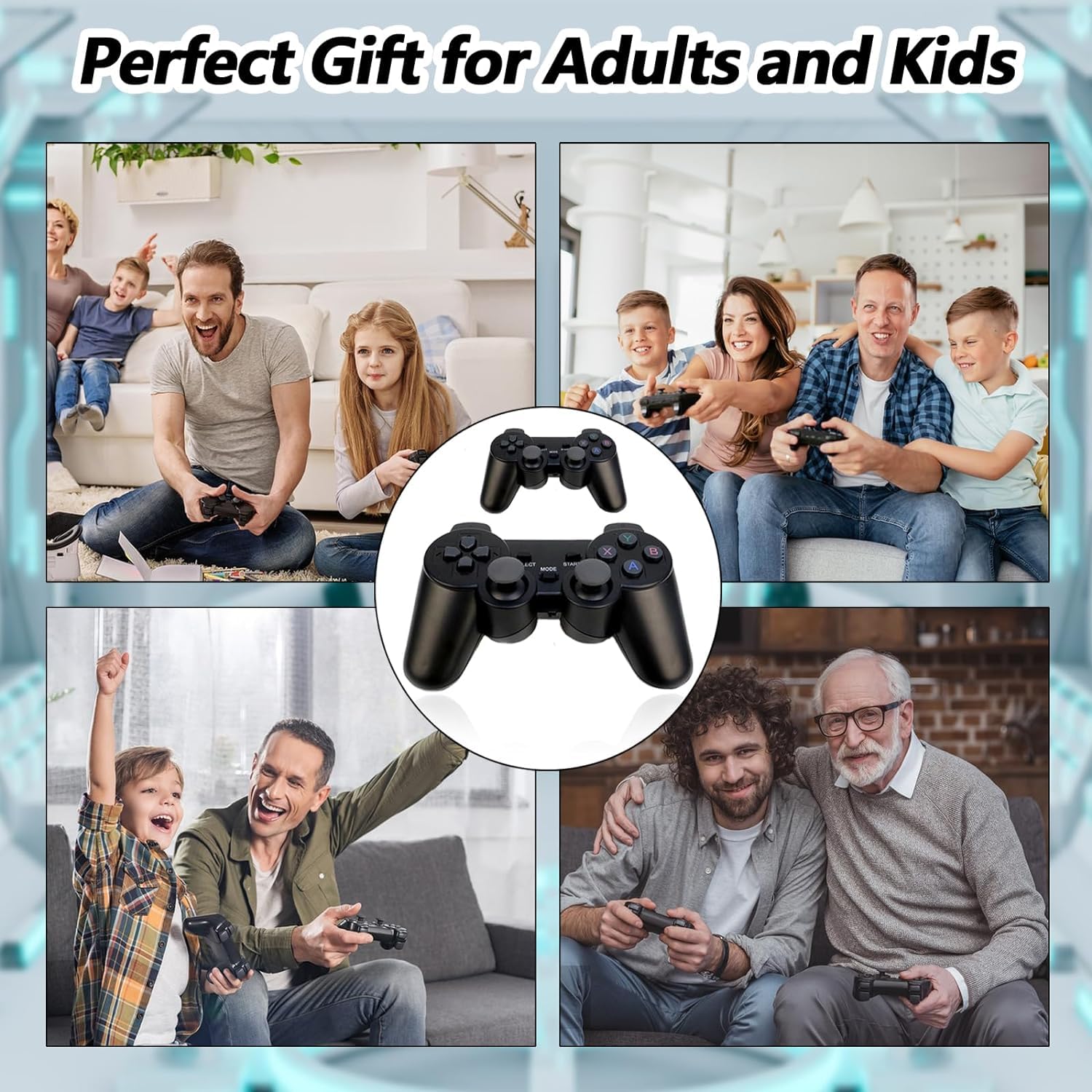 Retro Video Oyun Konsolu, 20.000+ Klasik Oyun Konsolu, 64G 4K HDMI Çıkışı Game Stick, İki Kablosuz Oyun Konsolu 2.4G Tak ve Çalıştır TV Çubuğu Taşınabilir Konsol Retro