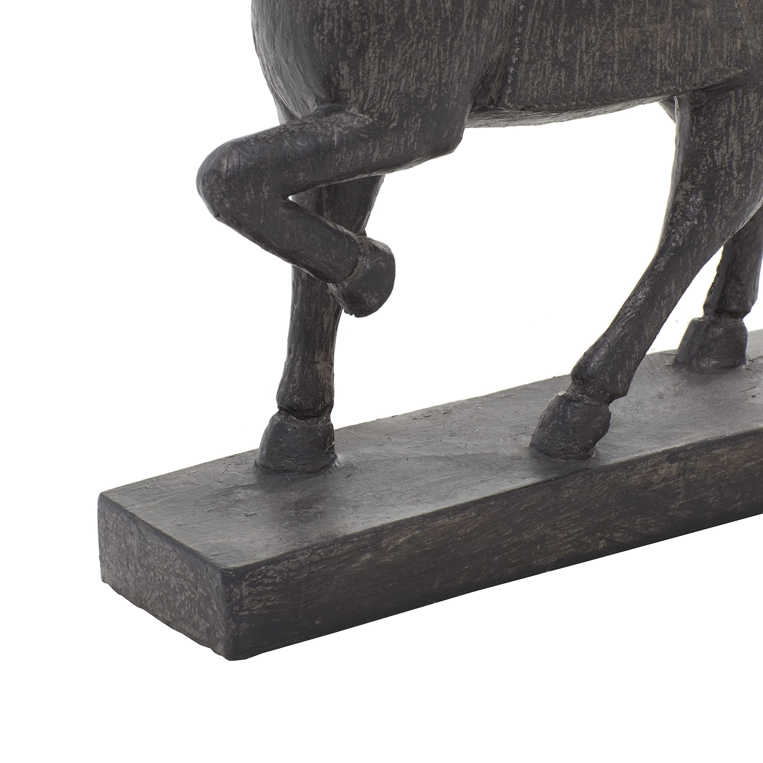 Deco 79 Geleneksel Polystone At Heykeli, 22,86 cm x 7,62 cm x 22,86 cm, Kahverengi