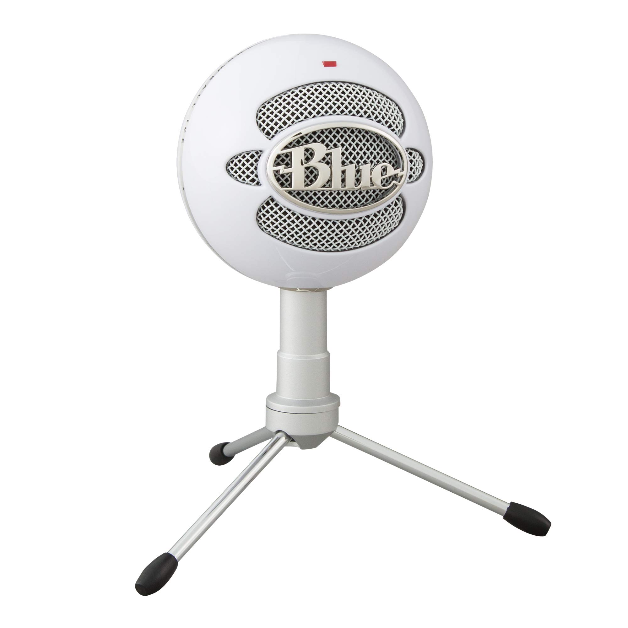 Blue Snowball iCE USB mikrofon, kayıt, yayın, podcasting, PC ve Mac oyun için, kondansatörlü mikrofon, böbrek kapsüllü, ayarlanabilir masa standı, Plug 'n Play - beyaz