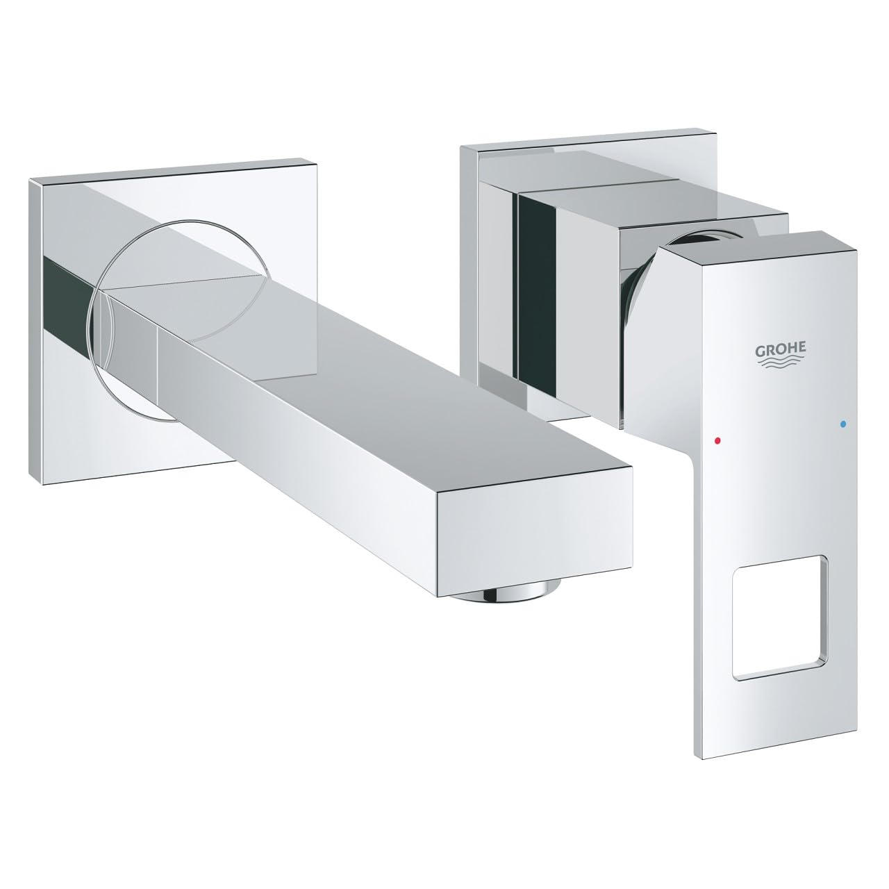 Grohe Eurocube İki Delikli Duvardan Lavabo Bataryası - 19895000