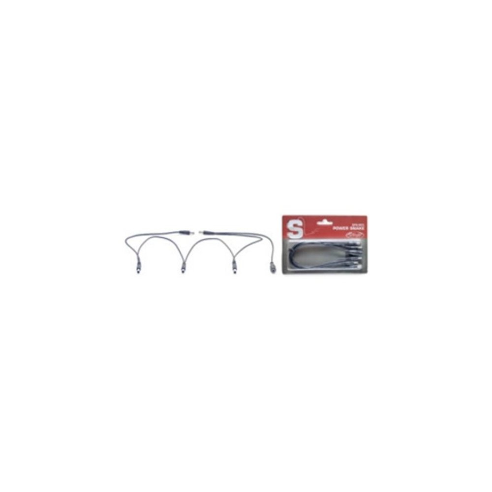 Stagg 5 Yönlü Güç Kaynağı Kablosu - 5 x 2,1 mm DC Fişleri 5 Efektli Pedallara kadar