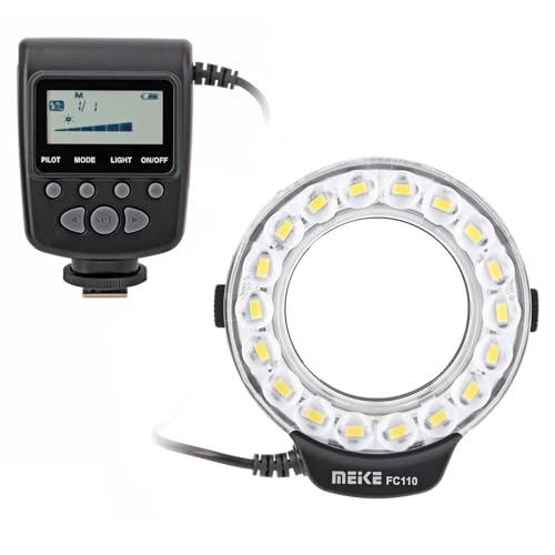 ayex Meike Canon EOS DSLR Fotoğraf Makineleri için Makro Halka Işık