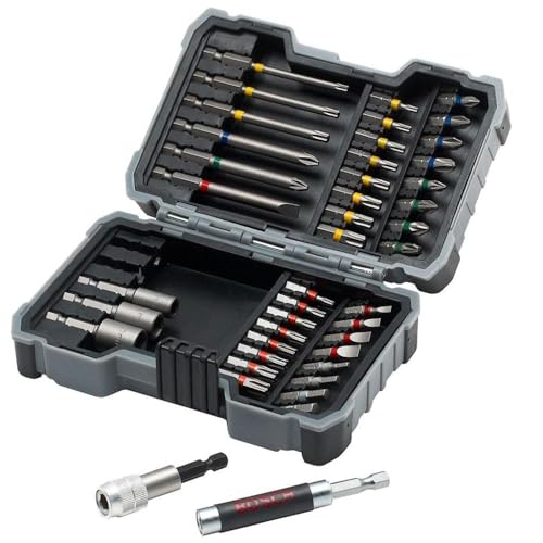 Bosch Professional Vidalama Ucu Seti, Gri, 43 Adet, Extra-Hard Tornavida Ucu ve Lokma Anahtarı Seti
