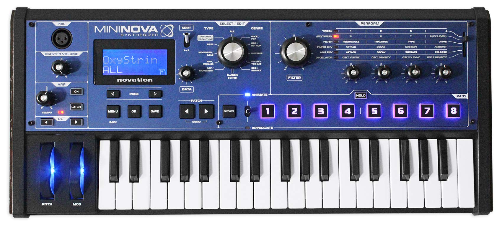 Novation MiniNova Analog Modeling Synthesizer