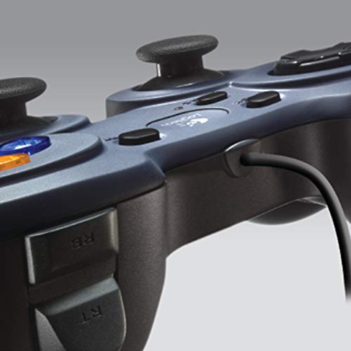 Logitech F310 Kablolu Gamepad, Özel 4 Düğmeli Hassas D-Pad, 1,8 m Kablo Uzunluğu, Lacivert