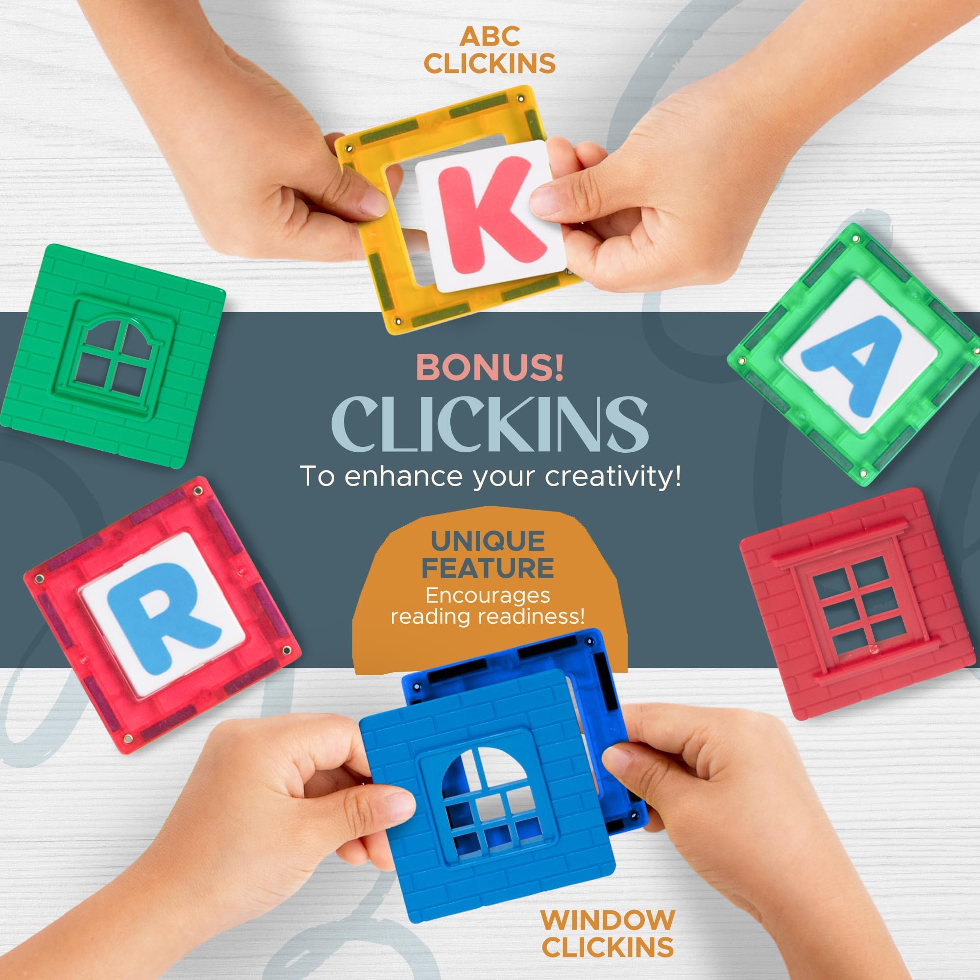 Playmags 100 Parça Manyetik Blok Set | 3+ Yaş Bebek ve Çocuklar için STEM Montessori Eğitim Seti | Okul Öncesi ve İlkokul Çocuklarına Uygun Oyuncak