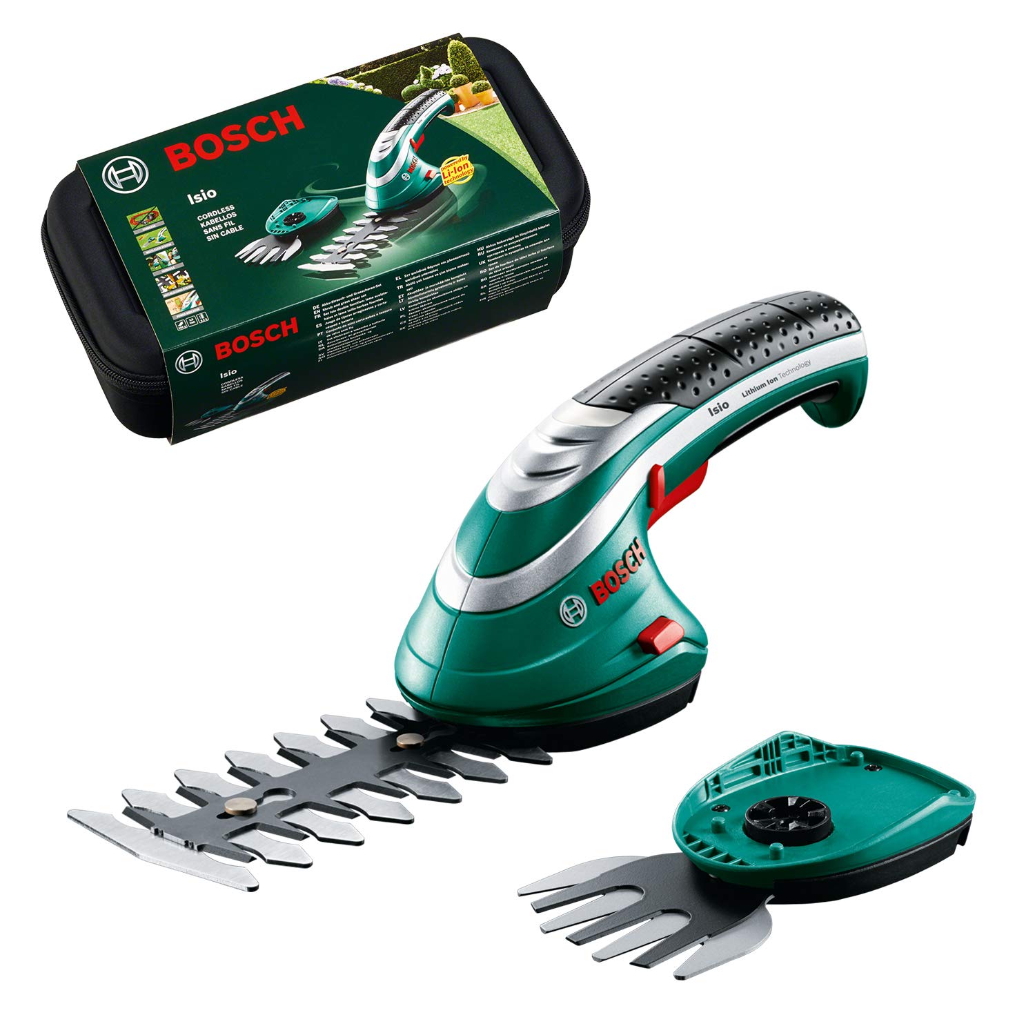 Bosch Akülü Çim Kesme Makasi Isio, 3,6 Volt, Ek Kesme Bıçağı Dahildir, Softcase Kutuda)
