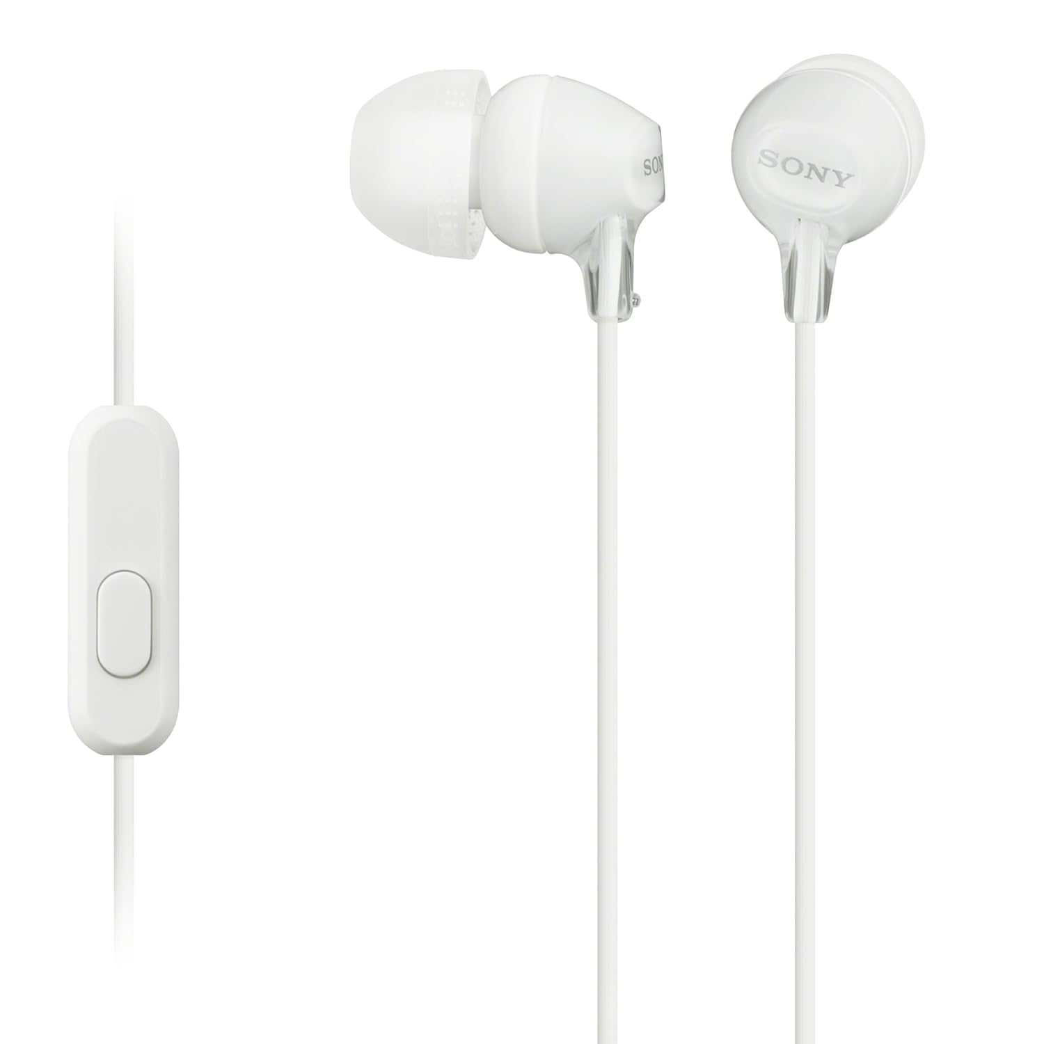 Sony MDR-EX15AP Kulak İçi Kulaklık, Dahili Mikrofon, Kablolu, Beyaz