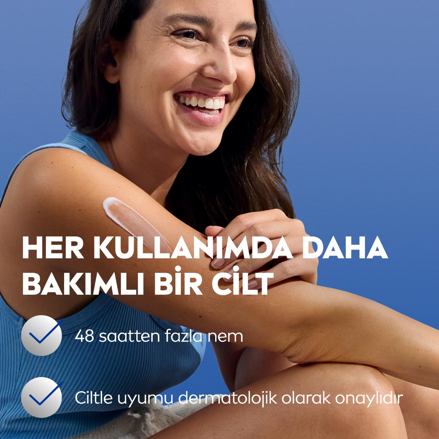 NIVEA Yoğun Nemlendirici El & Vücut Bakım Kremi 400ml, Normal/Kuru Ciltler 48 Saat Nemlendirme
