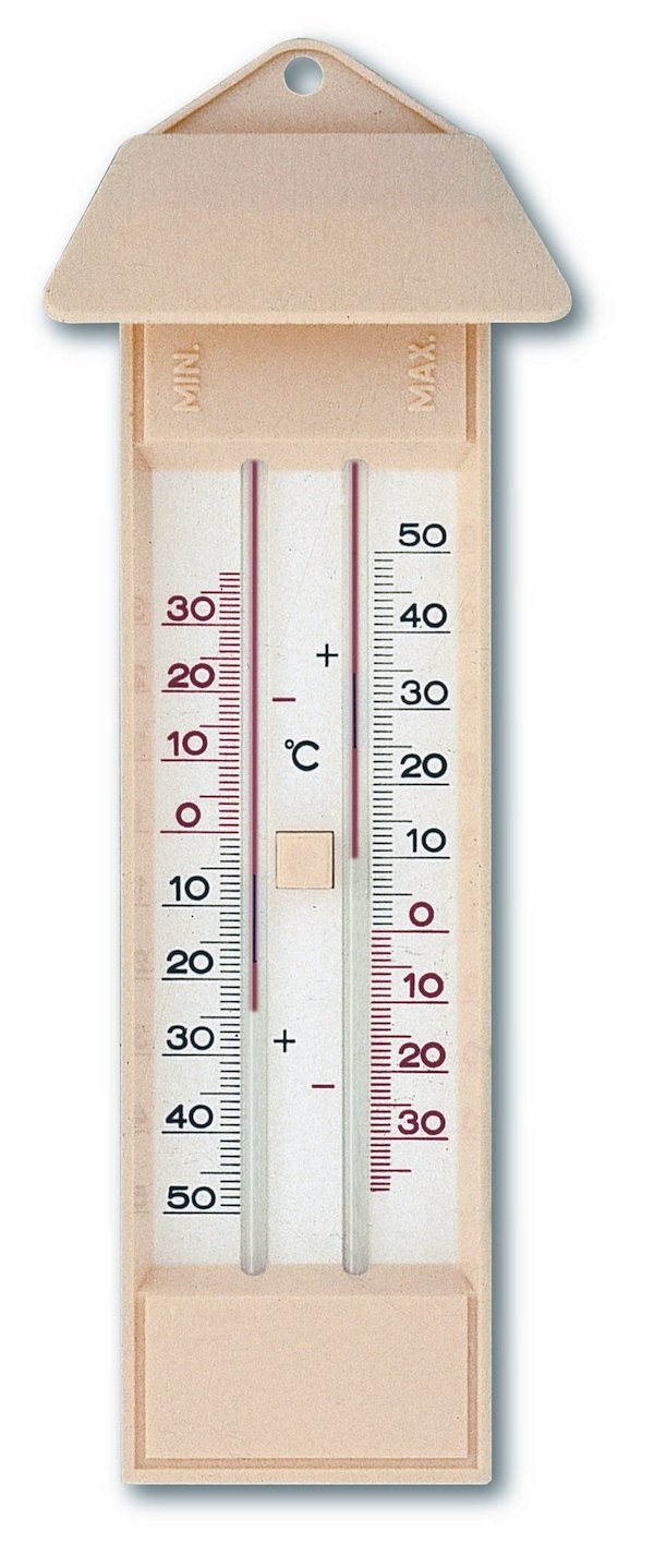 Tfa Tfa10.3015.03 Min-Max Civasız Termometre, Siyah