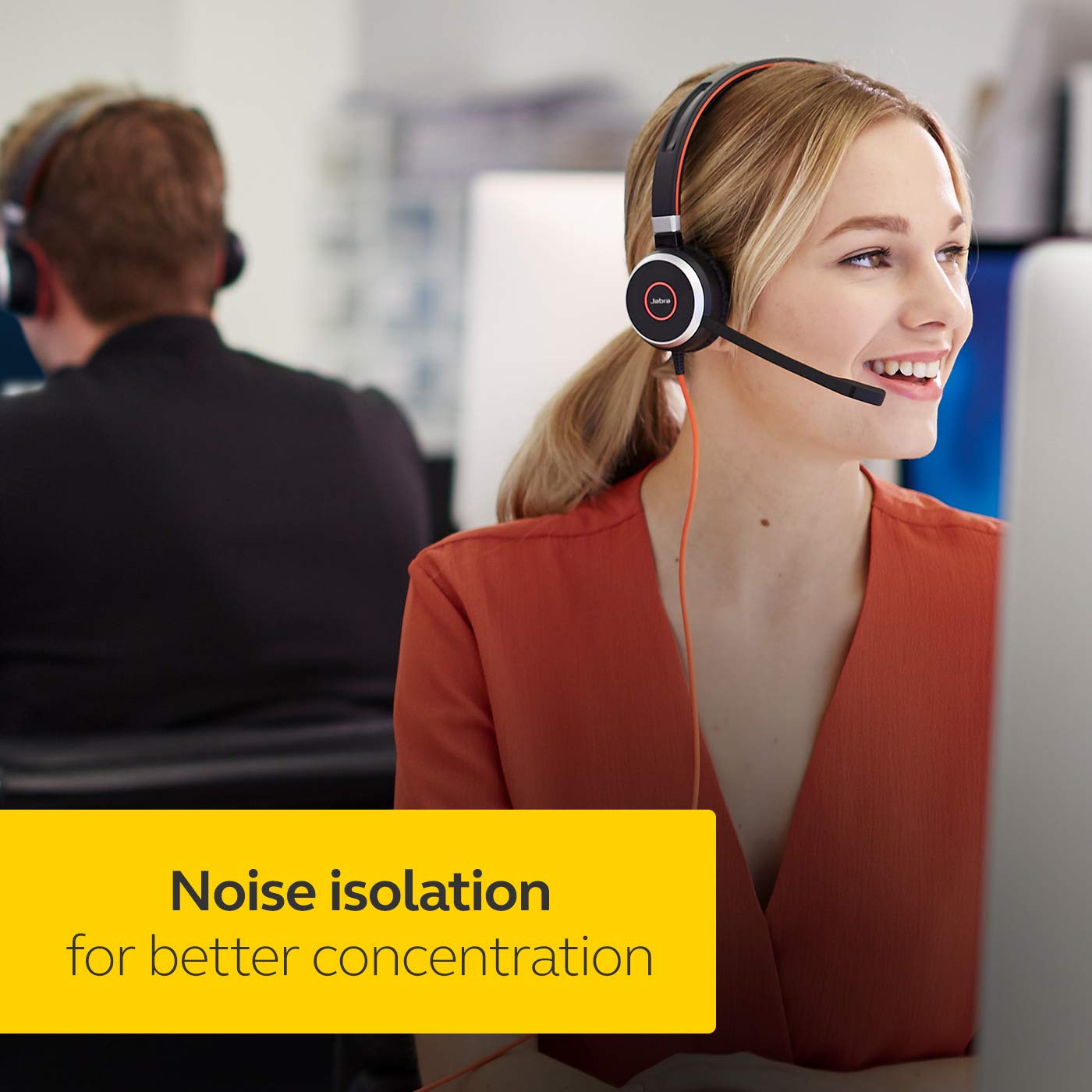 Jabra Evolve 40 Duo USB NC Kablolu Ofis Kulaklığı
